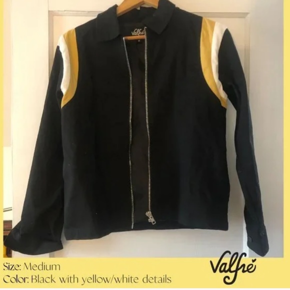 Very Rare brand NEW without tags Valfré Anxiety Levels black Bowler Jacket Sz S - Picture 4 of 16